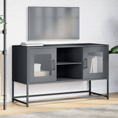 vidaXL TV Cabinet Anthracite 100.5x39x60.5 cm Steel 4