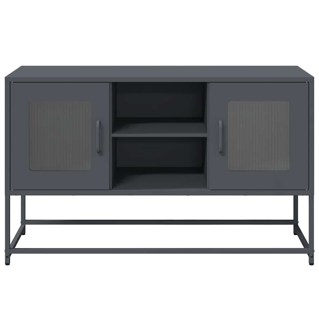vidaXL TV Cabinet Anthracite 100.5x39x60.5 cm Steel 5