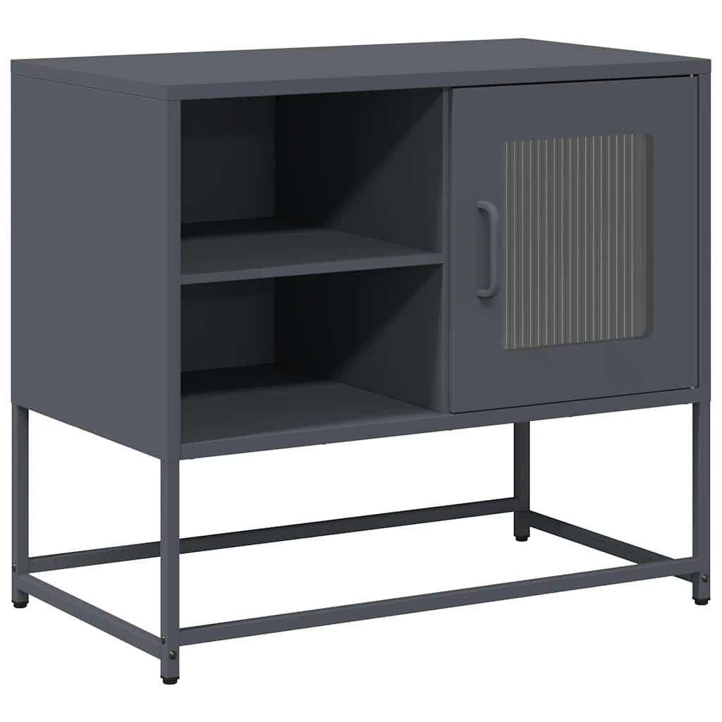 vidaXL TV Cabinet Anthracite 68x39x60.5 cm Steel 2
