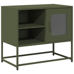 vidaXL TV Cabinet Olive Green 68x39x60.5 cm Steel 2