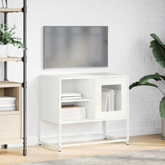vidaXL TV Cabinet White 68x39x60.5 cm Steel 4