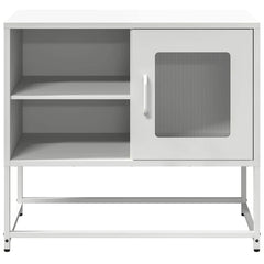 vidaXL TV Cabinet White 68x39x60.5 cm Steel 5