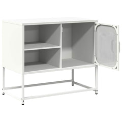 vidaXL TV Cabinet White 68x39x60.5 cm Steel 6