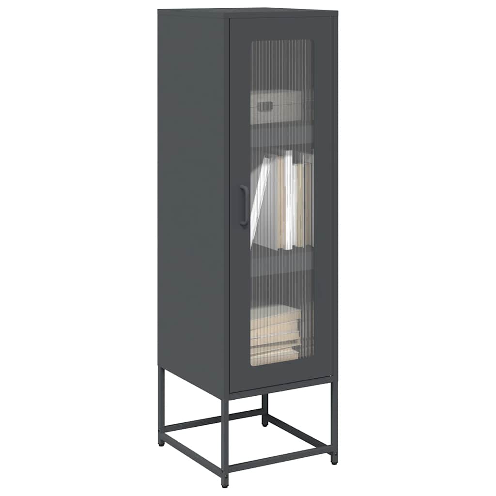 vidaXL Highboard Anthracite 36x39x123 cm Cold-rolled Steel 1