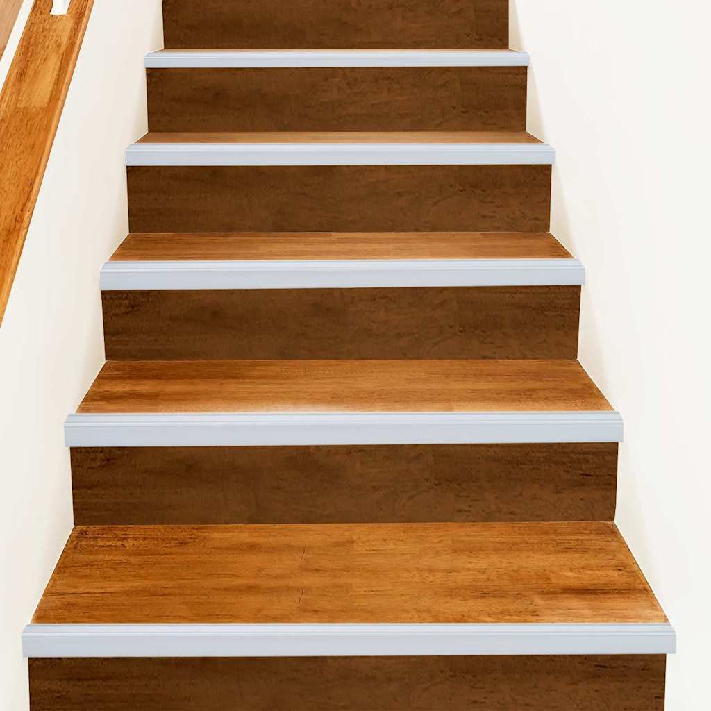 vidaXL Stair Nosings 30 pcs Silver 67 x 3.5 x 3 cm Aluminium 1