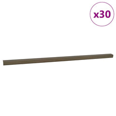 Stair Nosings in L-shape 5 pcs Aluminium 90 cm Brown 67 cm (30 pcs) Tape