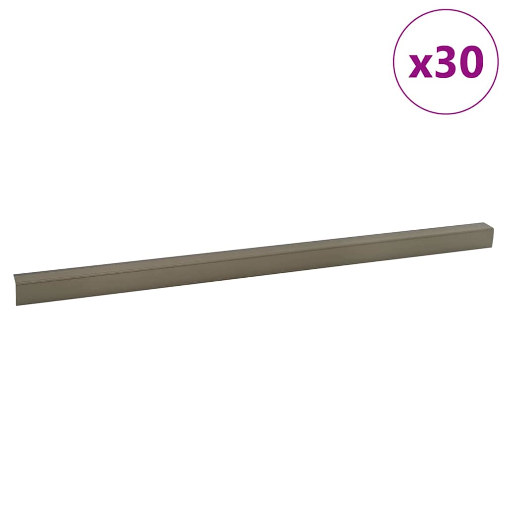 vidaXL Stair Nosings 30 pcs Champagne 67 x 3 x 2 cm Aluminium 3