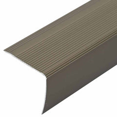 Stair Nosings in L-shape 5 pcs Aluminium 90 cm Champagne Tape