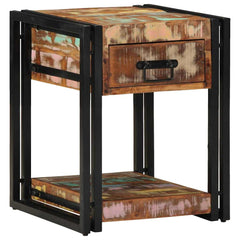 vidaXL Bedside Cabinet 2 pcs Multicolour 40 x 40 x 50 cm 5