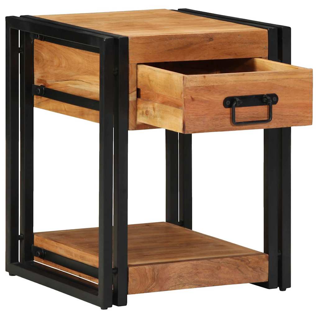 vidaXL Bedside Cabinet 2 pcs Brown 40 x 40 x 50 cm Solid Acacia Wood 2