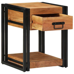 vidaXL Bedside Cabinet 2 pcs Brown 40 x 40 x 50 cm Solid Acacia Wood 2