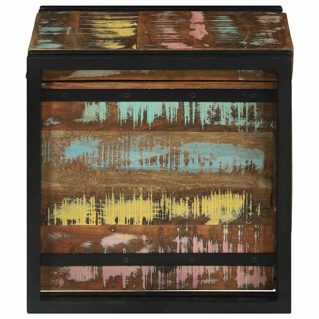 Storage Box Brown and Black Solid Depth 40 cm 40 cm 40 cm Reclaimed wood