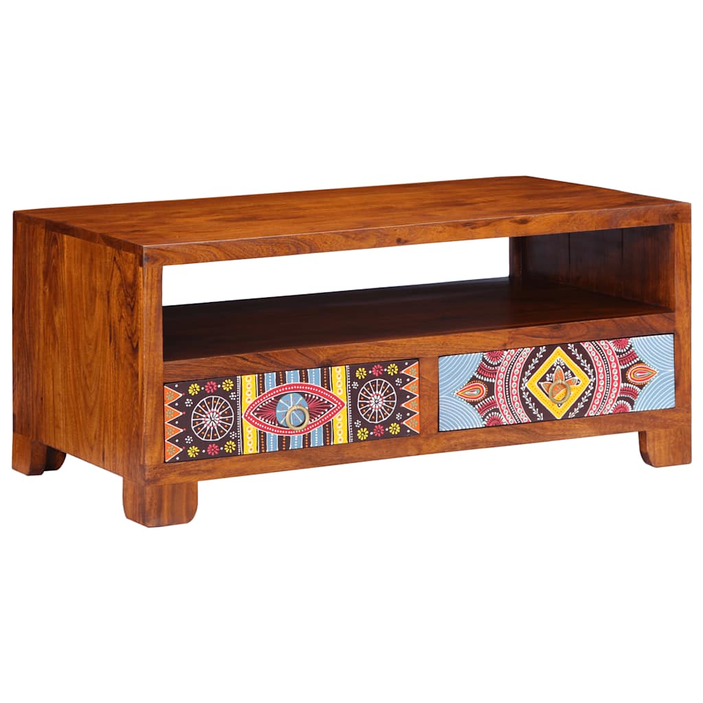 vidaXL Coffee Table 90x50x40 cm Solid Wood Acacia 1
