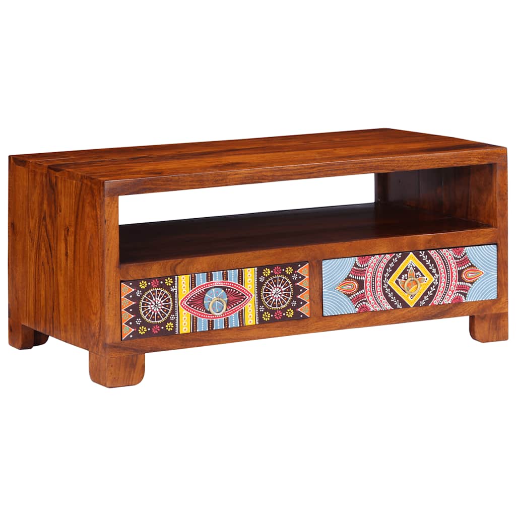 vidaXL Coffee Table 90x50x40 cm Solid Wood Acacia 4
