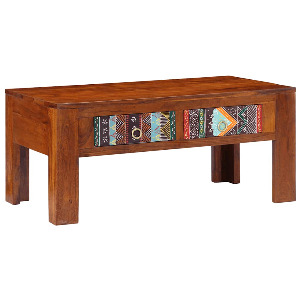 vidaXL Coffee Table 90x50x40 cm Solid Wood Acacia 4