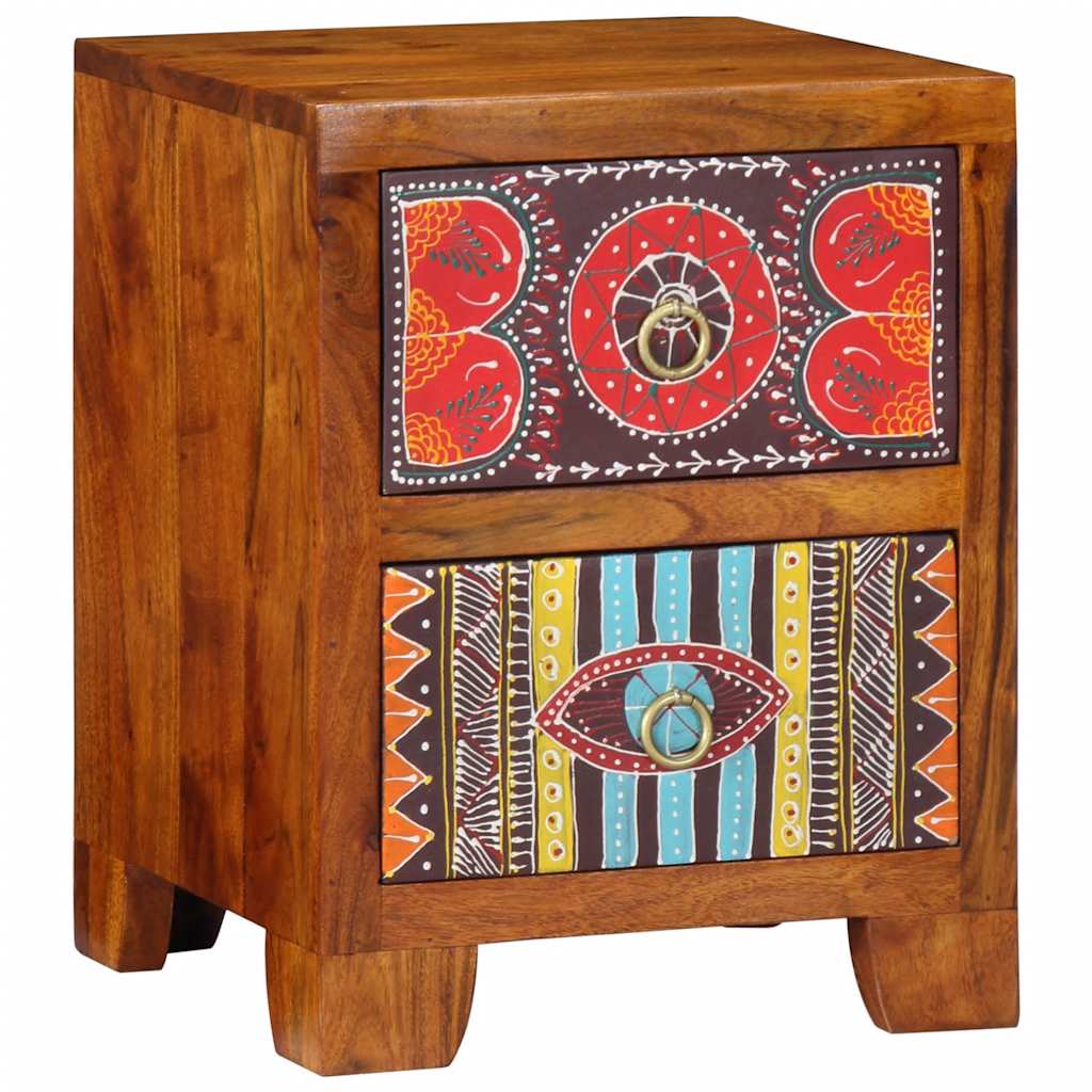 vidaXL Bedside Cabinet 35x35x45 cm Solid Wood Acacia 1