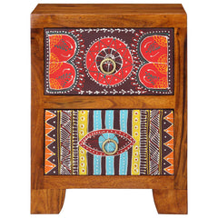 vidaXL Bedside Cabinet 35x35x45 cm Solid Wood Acacia 2