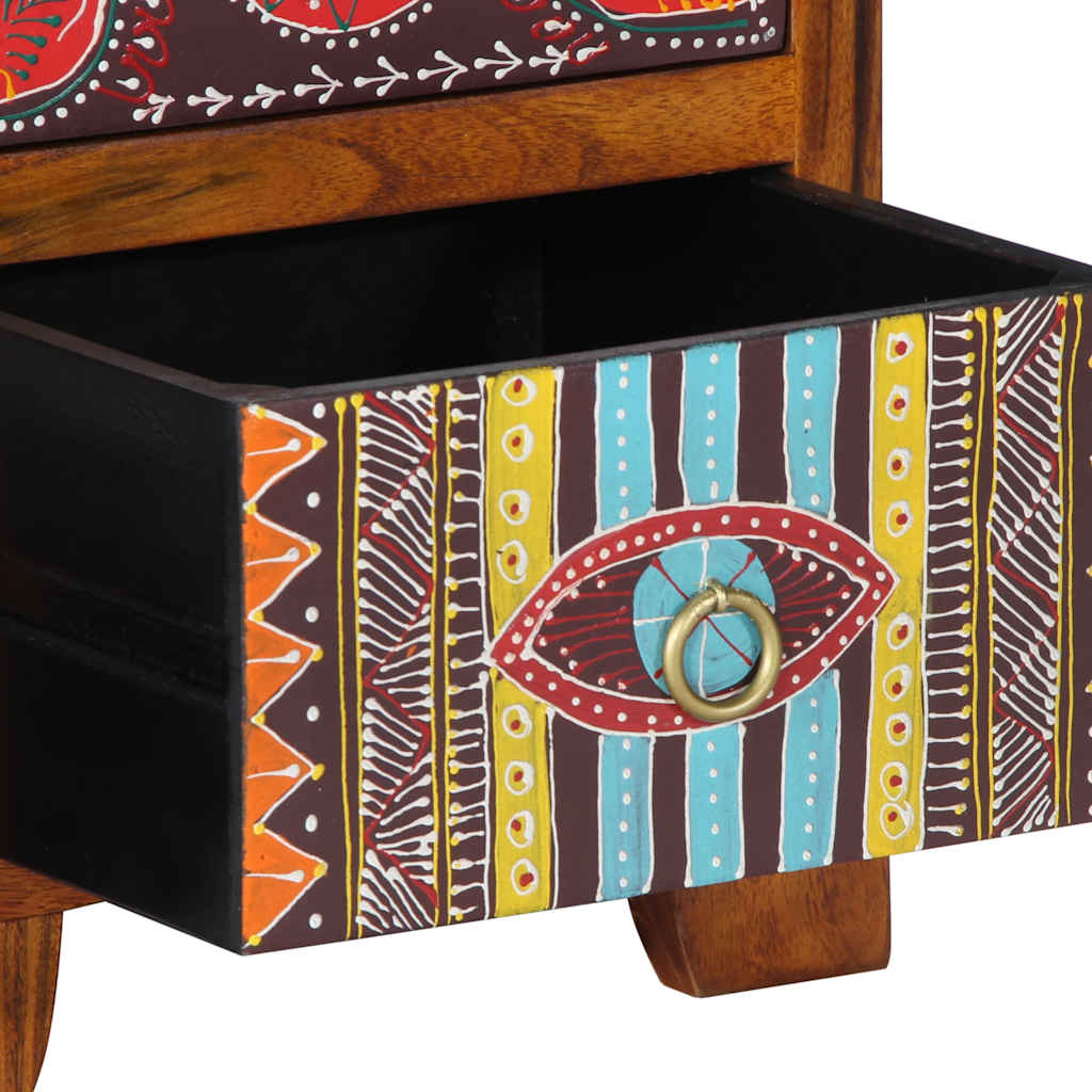 vidaXL Bedside Cabinet 35x35x45 cm Solid Wood Acacia 6