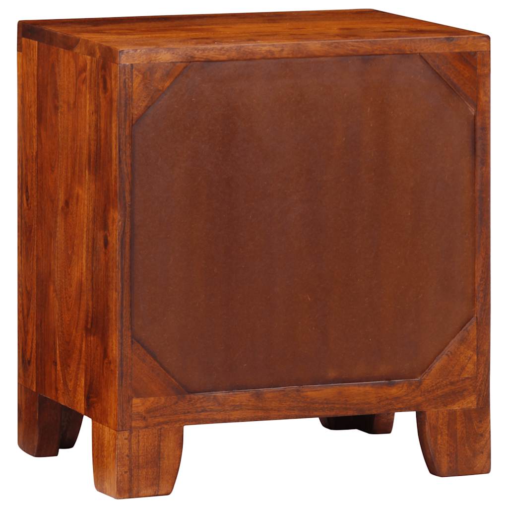 vidaXL Bedside Cabinet 2 pcs 40x30x45 cm Solid Wood Acacia 4