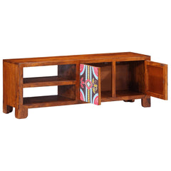TV Cabinet Multicolour 110x30x40 Solid Wood Acacia, image 4