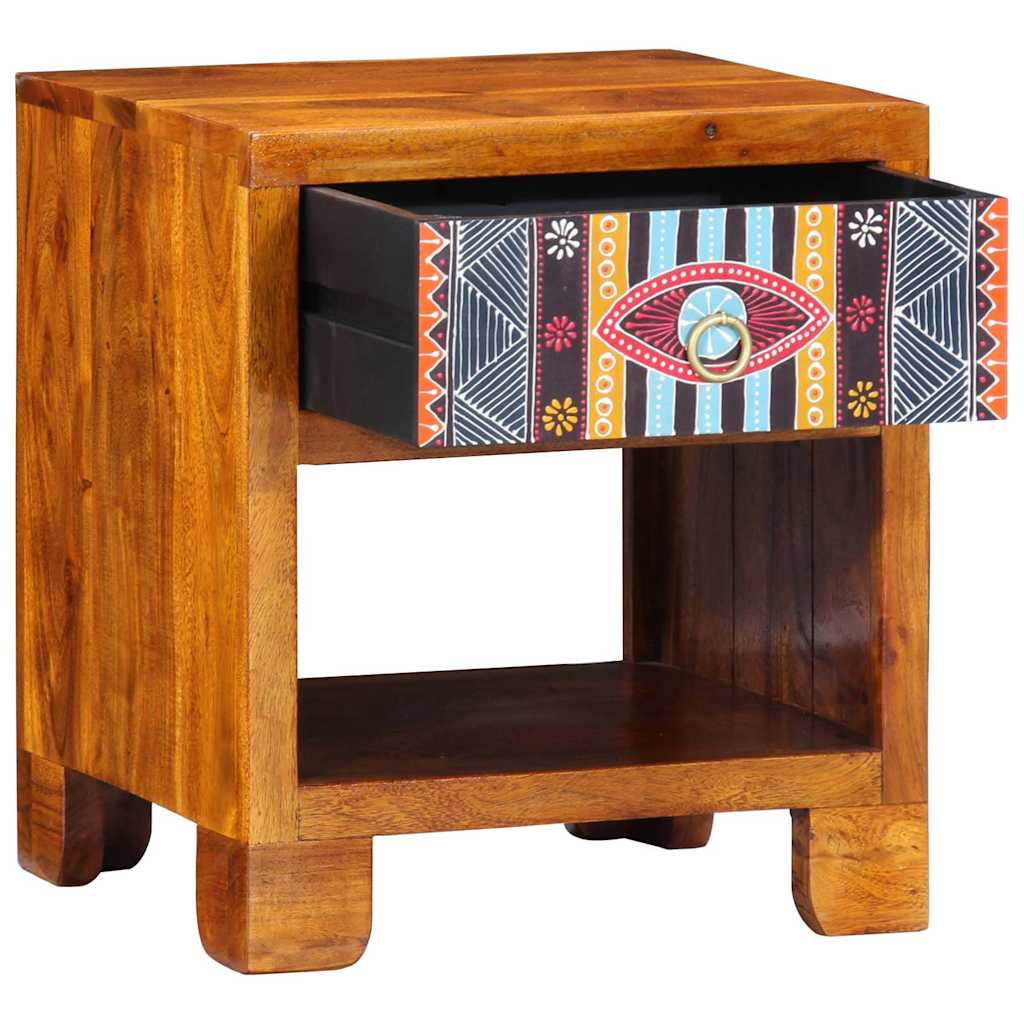 vidaXL Sideboard Multicolour 40 x 35 x 45 cm Solid acacia wood 3