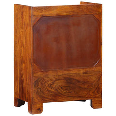 vidaXL Shoe Cabinet with Shelf Brown 55 x 35 x 75 cm Solid Acacia Wood 6