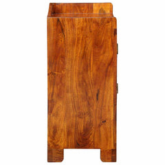 vidaXL Shoe Cabinet with Shelf Brown 55 x 35 x 75 cm Solid Acacia Wood 5