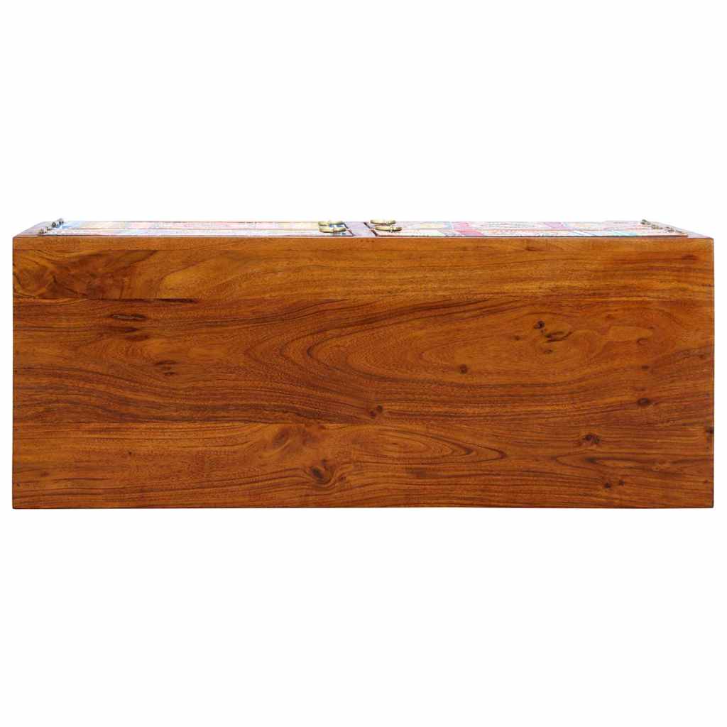 vidaXL Shoe Cabinet 90 x 35 x 55 cm Solid Acacia Wood Brown 6