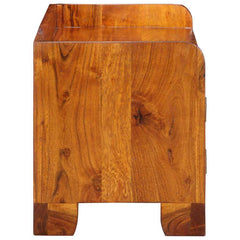 vidaXL Shoe Cabinet Multicolour 90 x 35 x 40 cm Solid Acacia Wood 5