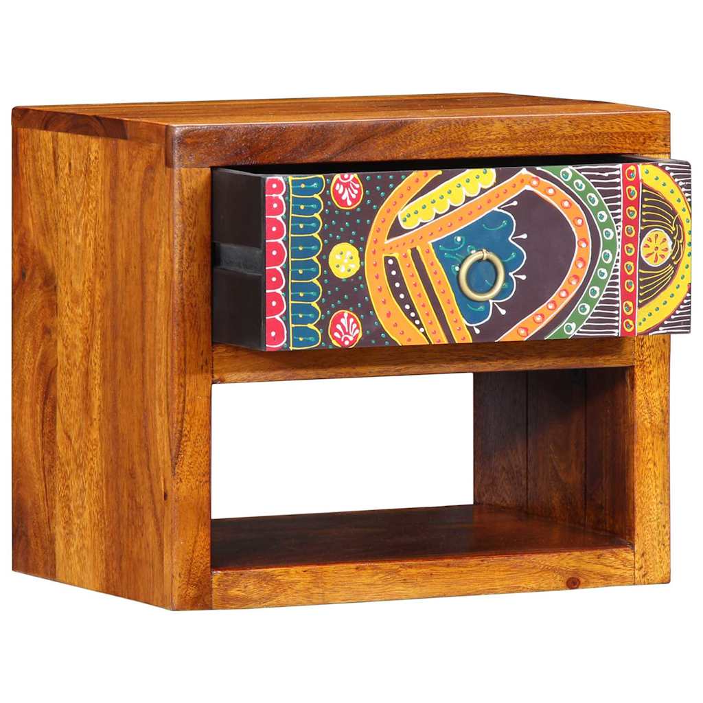 vidaXL Bedside Cabinet 2 pcs Brown 40 x 35 x 35 cm Solid Acacia Wood 4
