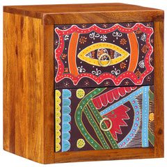 vidaXL Bedside Cabinet Brown 35 x 30 x 40 cm Solid Acacia Wood 3