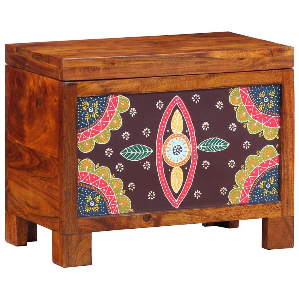 vidaXL Storage Box Multicolour 50 x 30 x 40 cm Solid acacia wood 1