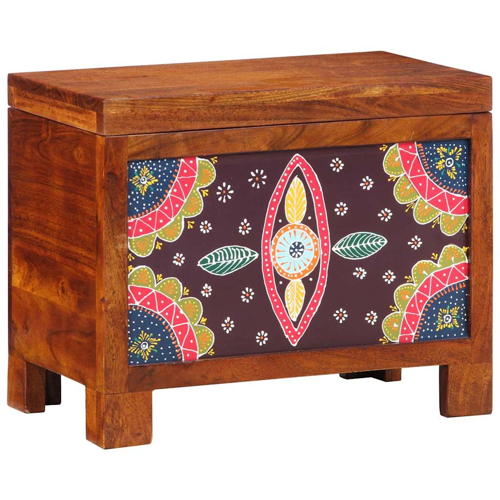 vidaXL Storage Box Multicolour 50 x 30 x 40 cm Solid acacia wood 2