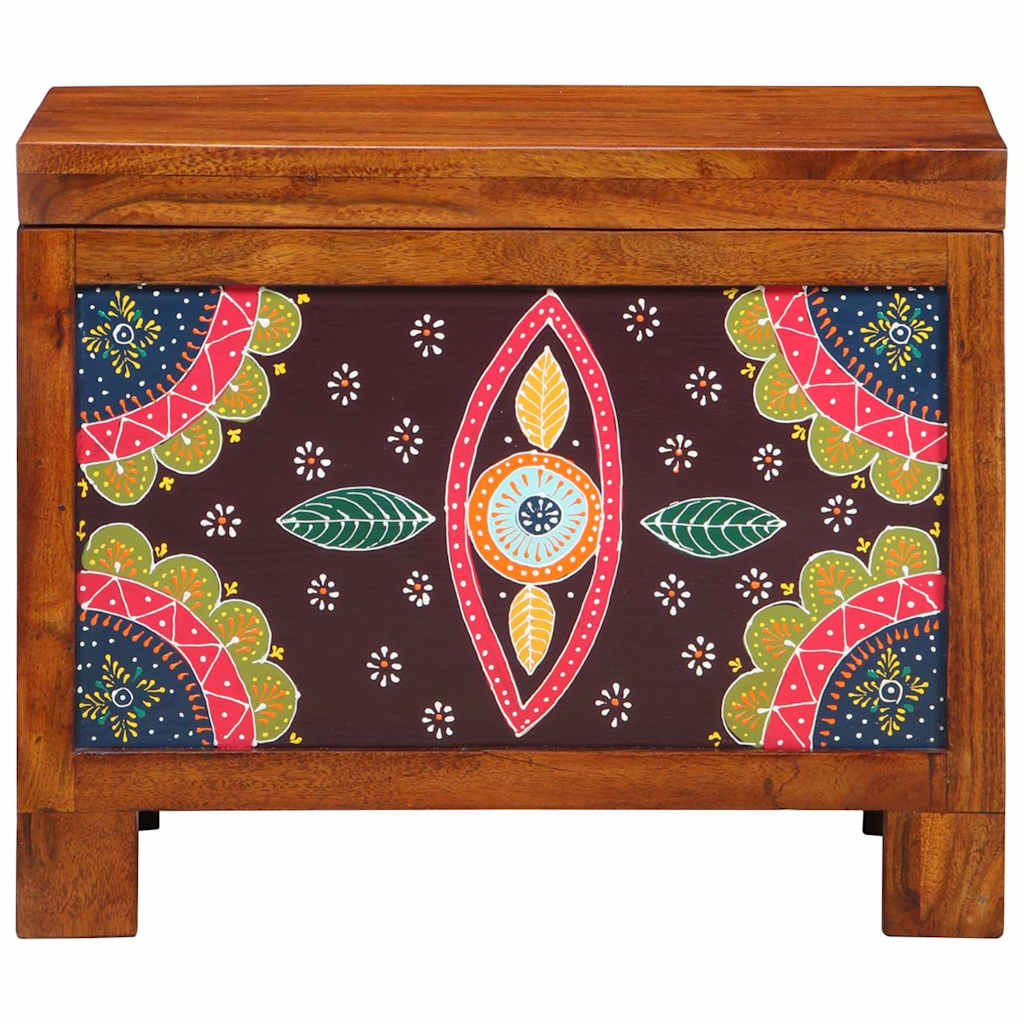 vidaXL Storage Box Multicolour 50 x 30 x 40 cm Solid acacia wood 4