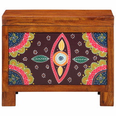 vidaXL Storage Box Multicolour 50 x 30 x 40 cm Solid acacia wood 4