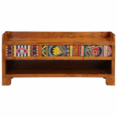 vidaXL Shoe Bench Honey Brown 100 x 35 x 45 cm Acacia Solid Wood 4