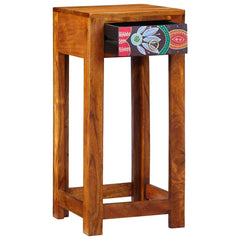 vidaXL Floral End Table Brown 35 x 35 x 75 cm 4