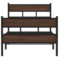 vidaXL Bed Frame without Mattress with Headboard and Footboard 80x200 cm 4