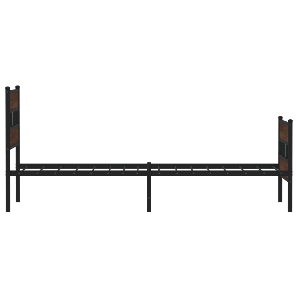 vidaXL Bed Frame without Mattress with Headboard and Footboard 80x200 cm 5