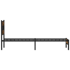 vidaXL Bed Frame without Mattress with Headboard Sonoma Oak 80x200 cm 5