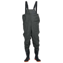 vidaXL Chest Waders with Boots Dark Green Size 42 2
