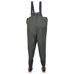 vidaXL Chest Waders with Boots Dark Green Size 43 3
