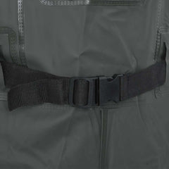 vidaXL Chest Waders with Boots and Belt Dark Green Size 45 6