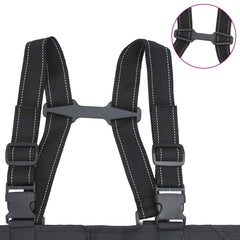 vidaXL Chest Waders with Boots and Belt Black Size 40 5