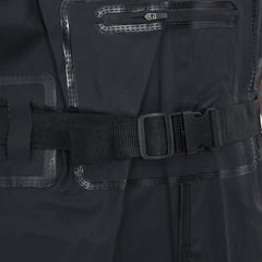 vidaXL Chest Waders with Boots and Belt Black Size 41 6