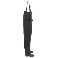 vidaXL Chest Waders with Boots and Belt Black Size 42 3