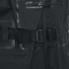 vidaXL Chest Waders with Boots and Belt Black Size 42 6