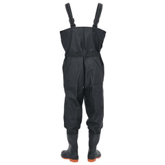 vidaXL Chest Waders with Boots and Belt Black Size 44 4