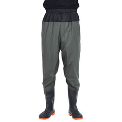 vidaXL Waist Waders with Boots Dark Green Size 41 2