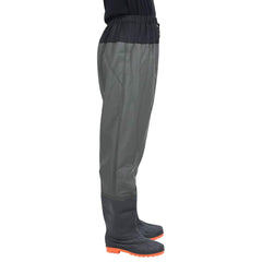 vidaXL Waist Waders with Boots Dark Green Size 41 3